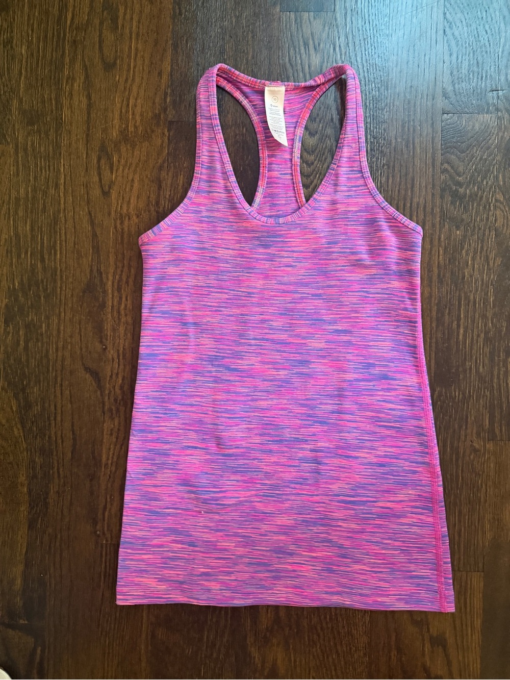 Ivivva Pink & Purple Space-Dye Racerback Tank Top
